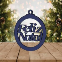 Bola Feliz Natal 3D (s/ fundo)