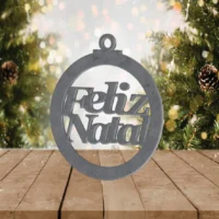 Bola Feliz Natal 3D (s/ fundo)