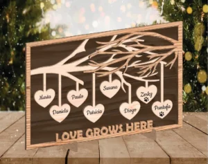 Quadro "Love Grows Here"